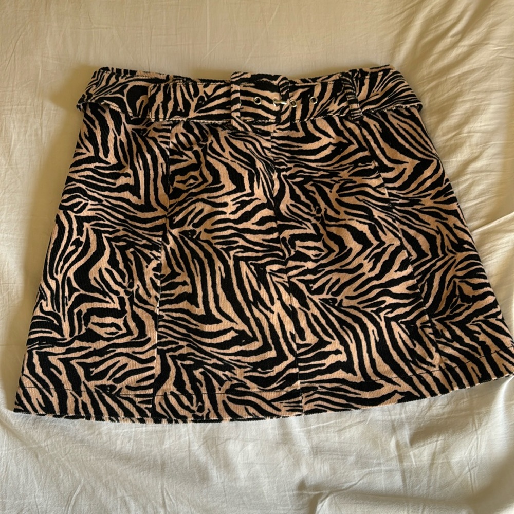 Zebra Print Skirt